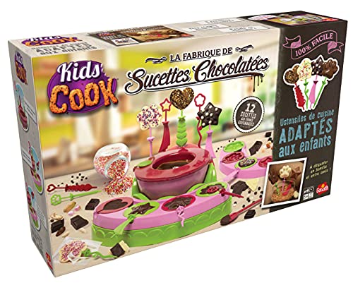 Goliath Kids Cook 918532.006 - Juego para crear piruletas de chocolate - A partir de 5 años de edad, Blanco (versión en francés)