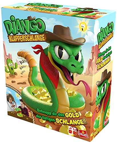 Goliath Toys Django, Serpiente de Cascabel – Divertido Juego de reacción para diversión y emoción a Partir de 4 años – para 2 – 4 Jugadores (919.794)