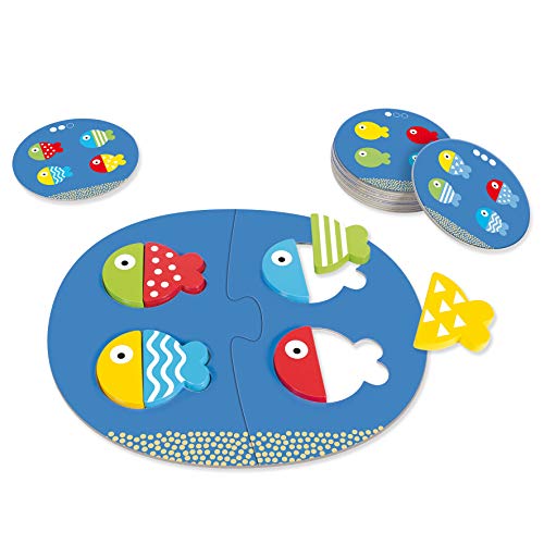 Goula - Fish match & mix - Juguete educativo para aprender formas y colores para niños a partir de 2 años