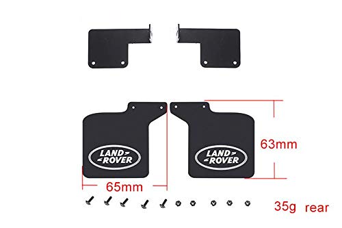 GPM R/C Scale Accessories : Front & Rear Skid Plate For Traxxas TRX-4 Trail Defender Crawler - 28Pc Set Black