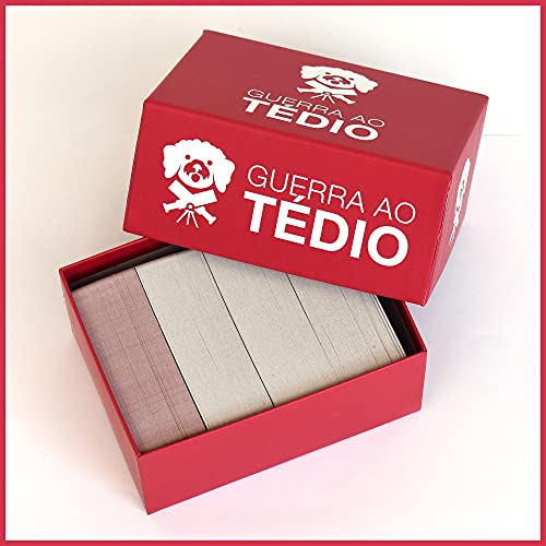 Guerra AO TÉDIO - O Jogo de Festa português para pessoas com um Sentido de Humor Negro com 400 Cartas para 3-10 jogadores com 16 ou Mais Anos.