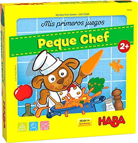 HABA 306352 - Mis Primeros Juegos - Peque Chef, Juego Infantil de Mesa de asignación. Más 2 años