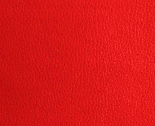 HAPPERS 1 Metro de Polipiel para tapizar, Manualidades, Cojines o forrar Objetos. Venta de Polipiel por Metros. Diseño Solar Color Rojo Ancho 140cm