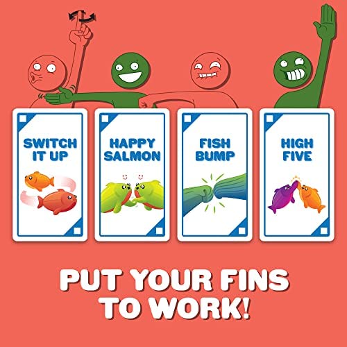 Happy Salmon de Exploding Kittens - juego de cartas familiar