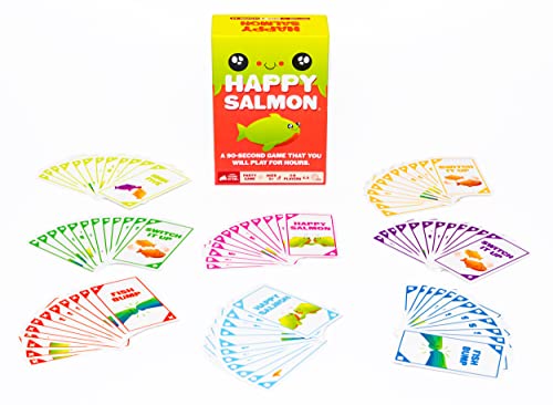 Happy Salmon de Exploding Kittens - juego de cartas familiar