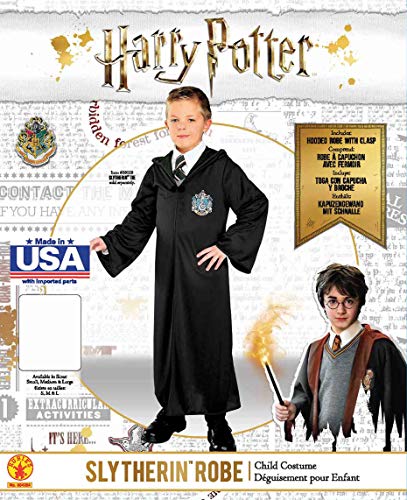 Harry Potter - Disfraz de Draco Malfoy Unisex, túnica de Slytherin, infantil 3-4 años (Rubies 884254-S)