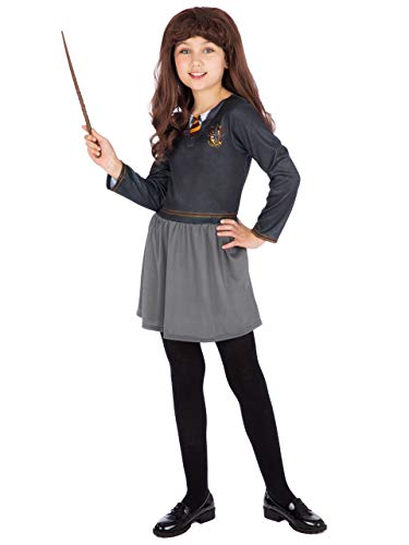 HARRY POTTER Disfraz Vestido para Niñas Hermione Negro 5-6 Años