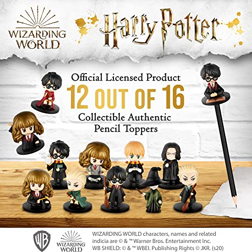 Harry Potter Pencil Toppers | Harry Potter Gifts in 1 Box | Collect All 16 Harry Potter Toys | Harry Potter Accessories w/ The Most Beloved Characters | Mini Toys for a Harry Potter Party |by P.M.I.