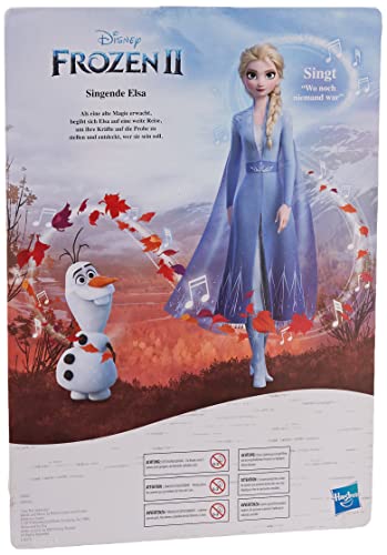 Hasbro Disney Frozen Muñeca Elsa con música en Vestido Azul de Disney Frozen 2, Juguete para niños a Partir de 3 años (57237821)