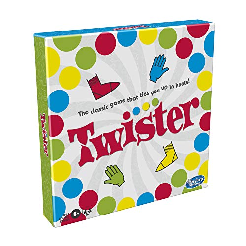 Hasbro Gaming- Juego Twister para niños a Partir de 6 años, Multicolor, 4.1 x 26.6 x 26.6 cm (5010993800070)