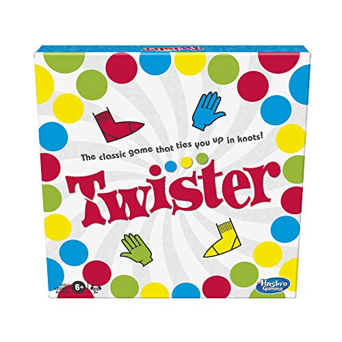 Hasbro Gaming- Juego Twister para niños a Partir de 6 años, Multicolor, 4.1 x 26.6 x 26.6 cm (5010993800070)