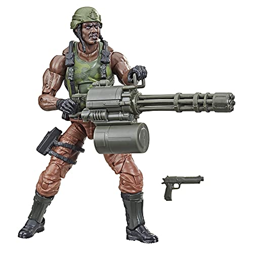 Hasbro G.I. Joe Classified Series Heavy Artilery Roadblock Figura de acción 28 juguete coleccionable premium escala de 6 pulgadas con paquete personalizado Art (exclusivo de Amazon)