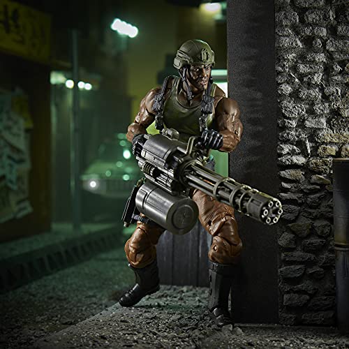 Hasbro G.I. Joe Classified Series Heavy Artilery Roadblock Figura de acción 28 juguete coleccionable premium escala de 6 pulgadas con paquete personalizado Art (exclusivo de Amazon)