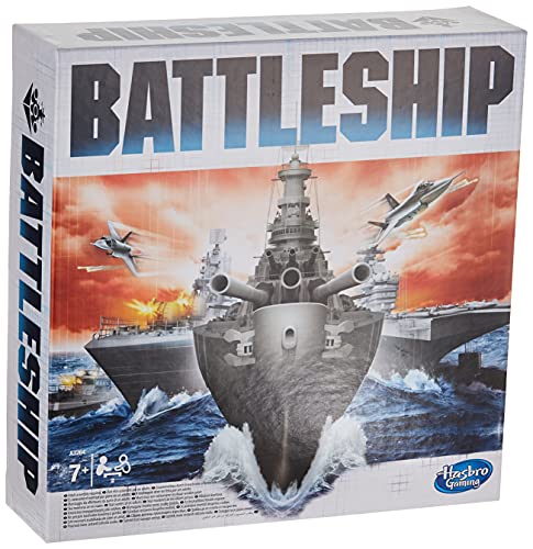 Hasbro Juego de Estrategia de Mesa clásico de Battleship a Partir de 7 años, para 2 Jugadores, Multicolor, 26,5 x 26,5 x 7,5 cm, A3264EU6