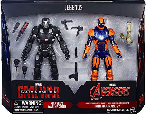 Hasbro Marvel Legends Captain America Civil War 6" Iron Man Mark 27 & War Machine Pack Figure