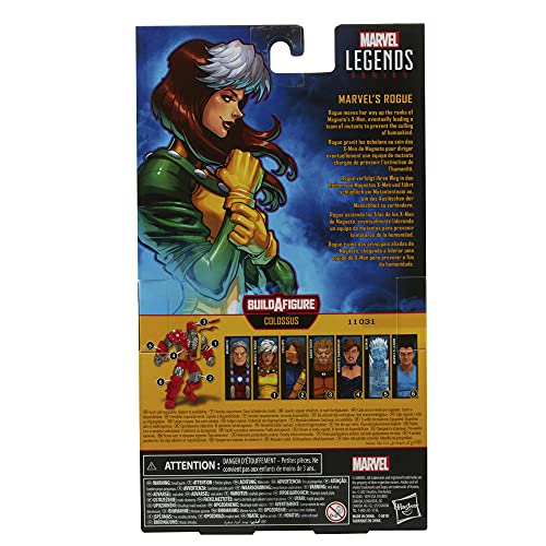 Hasbro Marvel Legends Series - Figura de Rogue de 15 cm - Con diseño premium, 2 accesorios y 1 pieza de figura para armar