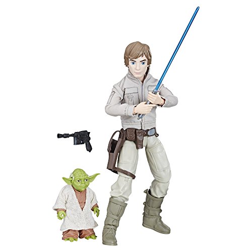 Hasbro Star Wars Forces of Destiny Luke Skywalker and Yoda Adventure Set - Kits de Figuras de Juguete para niños (4 año(s), Multicolor, Niño/niña, 99 año(s), Dibujos Animados, Acción / Aventura)