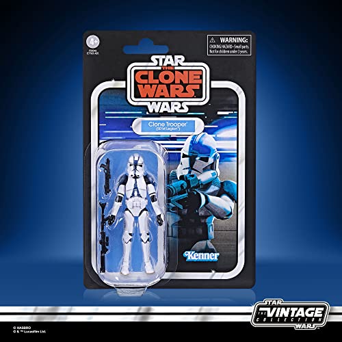 Hasbro Star Wars, la colección Vintage - Clone Trooper (501st Legion) - Juguete a Escala de 9,5 cmStar Star Wars: Guerra de los Clones - Figura de acción - Edad: 4