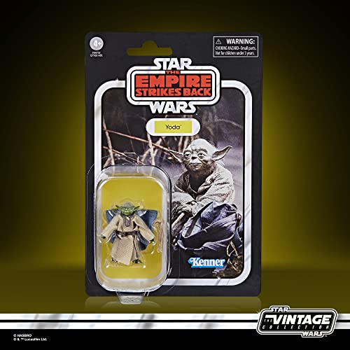 Hasbro Star Wars, la colección Vintage - Juguete Yoda (Dagobah) a Escala de 9,5 cm Star Wars: El Imperio contraataca Figura de acción - Edad: 4