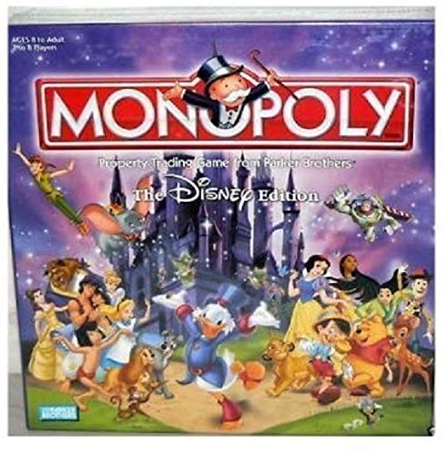 Hasbro The Disney Edition Monopoly Board Game 2001 by