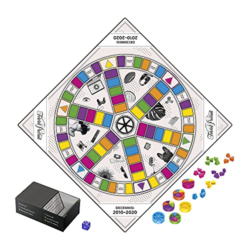 Hasbro Trivial Pursuit Deceno: 2010 - 2020, Juego de Mesa para Adultos y Adolescentes, Juego de Preguntas y respuestas sobre Cultura Popular de 2 a 6 Jugadores (Hasbro Gaming), Multicolor