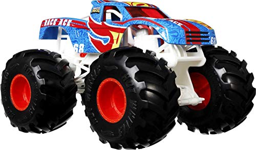 Hot Wheels Monster Trucks Vehículo de carreras Coche de juguete todoterreno, regalo para niños +3 años (Mattel GTJ37)