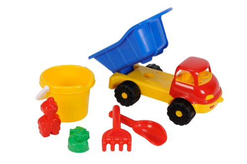 Idena 7134123 - Camión de juguete con accesorios de playa , Modelos/colores Surtidos, 1 Unidad