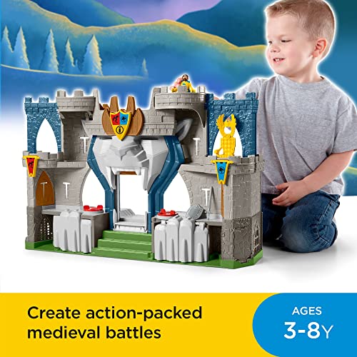 Imaginext Castillo aventuras Set de juego con figura de juguete y accesorios, regalo para niños +3 años (Mattel HCG45)