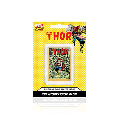 IMPACTO COLECCIONABLES Marvel Comics Thor, Lingote bañado en Oro 24 Quilates - 'To Wake The Mangog' #154