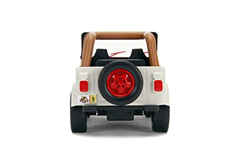 Jada Jurassic Park Jeep Wrangler Radiocontrol, Multicolor, 15 x 7 x 7 cm