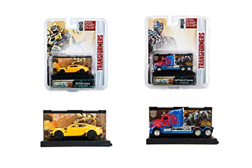Jada Toys Transformers-Coche de Juguete Bumblebee o Optimus Prime (2 Versiones Diferentes) (253112000)