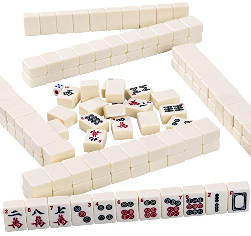 Jaques of London Mah Jongg Set – Juego tradicional Mahjong Club Set con maletín de presentación negro – Juego familiar desde 1795