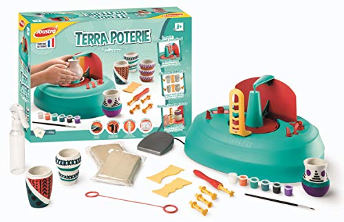 Joustra- Terrafara Estuche de cerámica Partir de 8 años Principiantes y aprobados – Kit de Manualidades Creativo y Trabajos manuales para niños, Multicolor (41200)