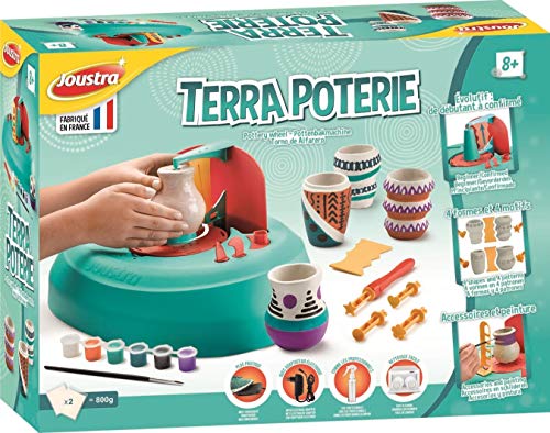 Joustra- Terrafara Estuche de cerámica Partir de 8 años Principiantes y aprobados – Kit de Manualidades Creativo y Trabajos manuales para niños, Multicolor (41200)