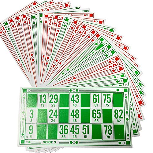 Juego Cartón de Bingo 24 uds