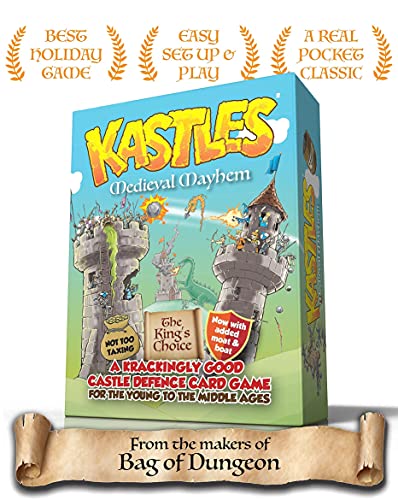 Juego de Cartas Kastles - Mayhem Medieval - Un Juego de Cartas de Defensa del Castillo para 2-4 Jugadores