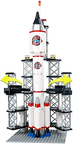 Juego de construcción de Naves espaciales City Space Rocket Ship Toys con Centro de Control de Lanzamiento y Mini Astronauta (309PCS)
