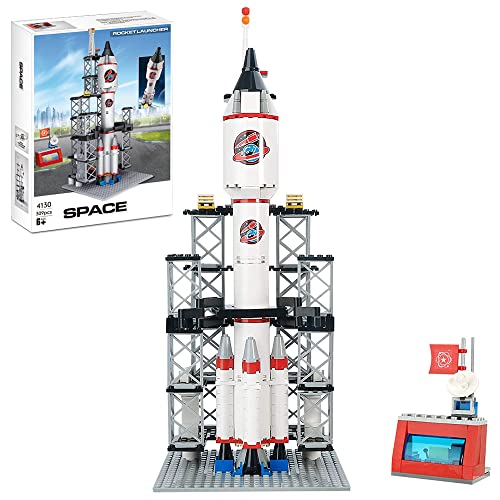 Juego de construcción de Naves espaciales City Space Rocket Ship Toys con Centro de Control de Lanzamiento y Mini Astronauta (309PCS)