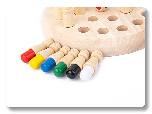 Juego de memoria para niños, juego de memoria de madera, juego de ajedrez lógico de madera, juego de mesa para niños, juguetes educativos en colores, juguetes divertidos interactivos, padres e hijos