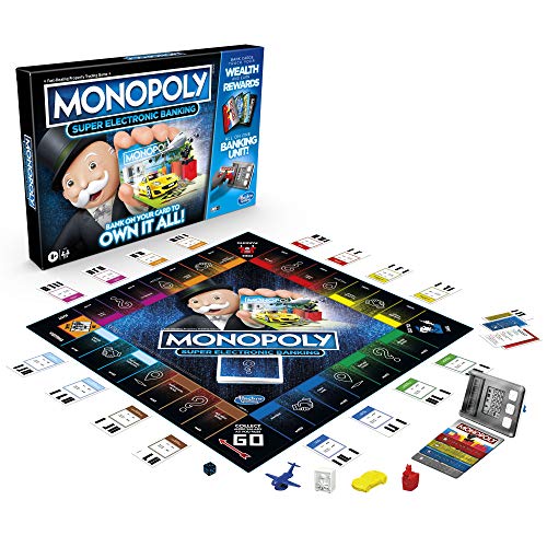 Juego de mesa Monopoly Ultimate Rewards; Unidad de banca electrónica; Elige tus recompensas; Juego sin efectivo; Tecnología Tap para edades de 8 años en adelante