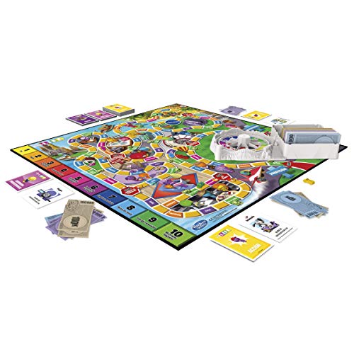 Juego The Game of Life, Juego de Mesa para la Familia de 2 a 4 Jugadores, para niños a Partir de 8 años, Incluye Clavijas de Colores