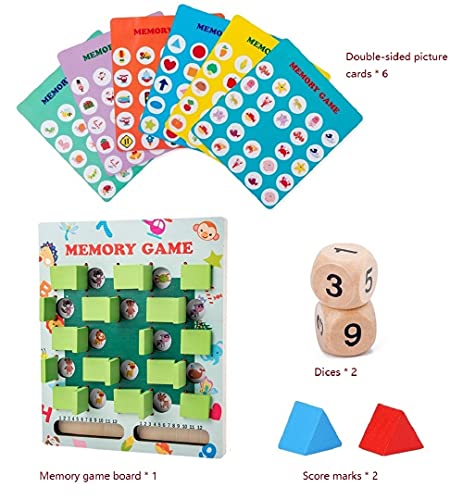Juguetes Niños 3 4 5 6 7 8 años | Juguetes de Desarrollo Educativo Temprano Montessori | Juguete de Madera para Juegos de Memoria | Regalo de Cumpleaños Navidad