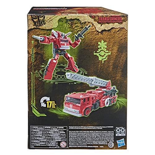 Juguetes Transformers Figura de acción WFC-K19 Inferno de Generations War for Cybertron: Kingdom Voyager, a Partir de 8 años, 19 cm