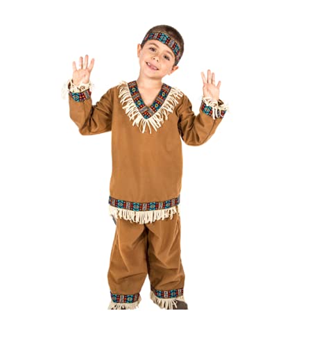 Juguetutto - Disfraz Indio para niños (7-9 años)