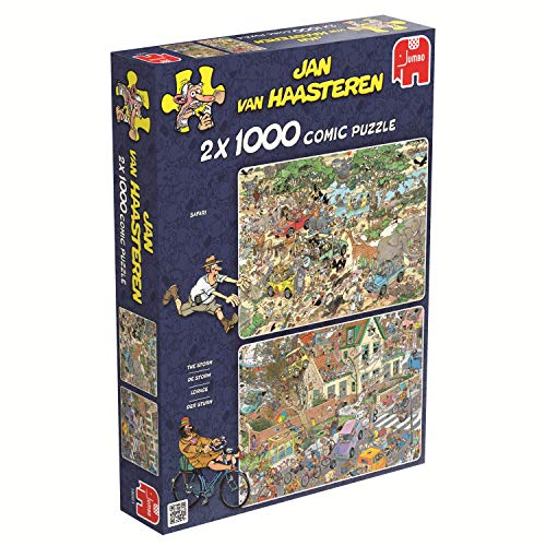 Jumbo - Puzzle Safari & Storm, 2 x 1000 Piezas (619001)