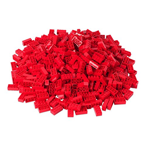 Katara Juego De 520 Ladrillos Creativos En Caja Con Placa De Construcción 100% Compatibles Con Lego Classic, Sluban, Papimax, Q-bricks, Color Rojo (1827) , color/modelo surtido