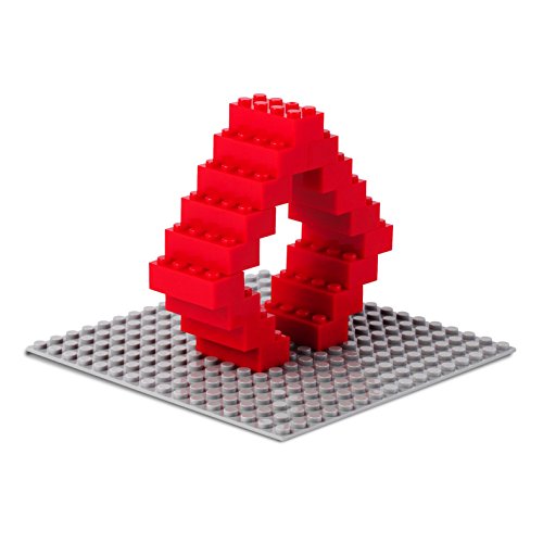 Katara Juego De 520 Ladrillos Creativos En Caja Con Placa De Construcción 100% Compatibles Con Lego Classic, Sluban, Papimax, Q-bricks, Color Rojo (1827) , color/modelo surtido