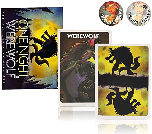 KCH Juegos De Mesa One Night Ultimate Werewolf Divertido Juego De Cartas De Estrategia Daybreak Familiar para Niños Adultos Fiesta En Casa Jugando A Las Cartas