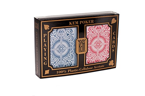 Kem- Arrow Wide Standard Index Baraja de Cartas Profesional, Color Rojo y Azul, Poker (Cars 1007268)
