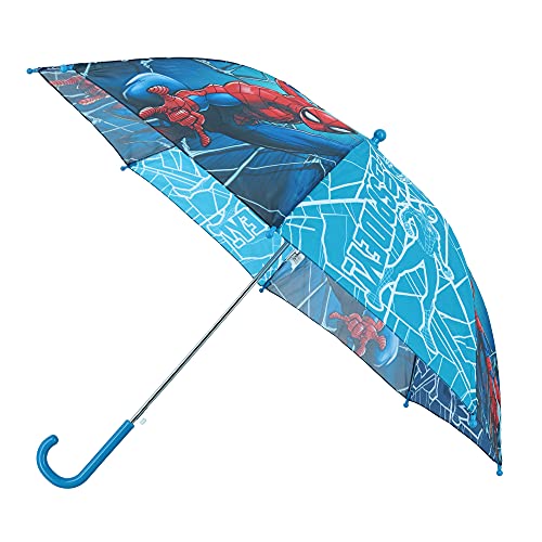 Kids Licensing | Paraguas Spiderman | Paraguas Infatil | Paraguas Niño | Tamaño Perfecto | Diseño Muy Resistente | Material de Calidad | Licencia Oficial